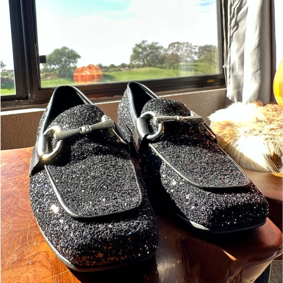L’idea by Lori Black Gliter Leather with Bit Loafers size 38 / 8 - Picture 5 of 7